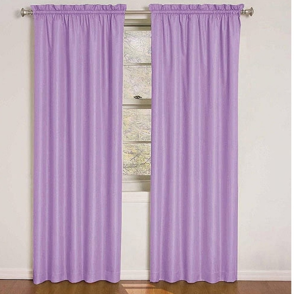 Eclipse Kids Quinn Energy-Efficient Single Curtain Panel, 42" x 63", Purple NWOT